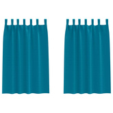 Firany blackout z kółkami 2 pcs Turkusowy 175 x 140 cm