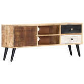 vidaXL Szafka pod TV, 115 x 30 x 47 cm, lite drewno mango