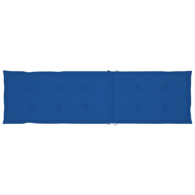 vidaXL Leżak tarasowy z podnóżkiem i poduszką, lite drewno akacjowe