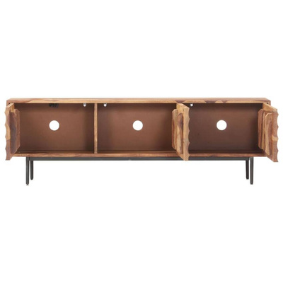 vidaXL Szafka pod TV, 140x30x45 cm, lite drewno sheesham