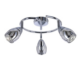Lampa ścienna spirala 3X10W E14 LED chrom MILTON 93-61300