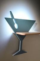 Kinkiet niebieski LED półeczka lampka Piccolo 21-03560