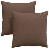 Poduszki na sofę 2 pcs Brązowy 60 x 60 cm tkanina