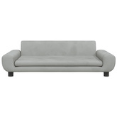 vidaXL Legowisko dla psa, jasnoszare, 100x54x33 cm, aksamitne