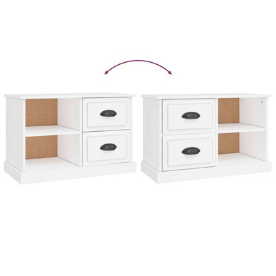 vidaXL Szafka pod TV, biała, 73x35,5x47,5 cm, materiał drewnopochodny