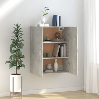vidaXL Szafka wisząca, szarość betonu, 69,5x34x90 cm wariant 4