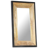 vidaXL Lustro, 80 x 50 cm, lite drewno mango