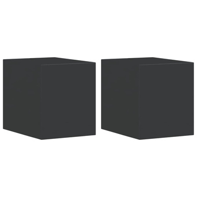 Kinkiety zewnętrzne, 2 szt., czarne, odlewane aluminium