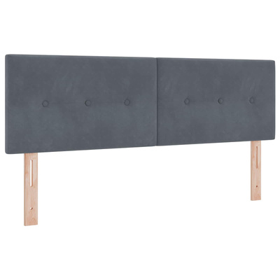 Łóżko z pojemnikiem i materacem LED ciemnoszary 160 x 200 cm