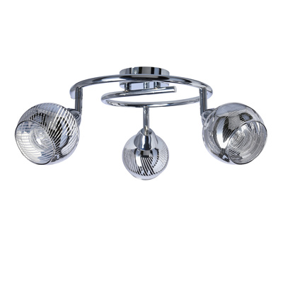 Lampa sufitowa spirala 3X10W E14 LED chrom FORT 98-62833