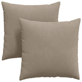 Poduszki na sofę 2 pcs Ciemnoszary 80 x 80 cm tkanina