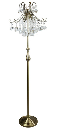 Lampka nocna biurkowa stołowa kryształowa MONTE BARCELONA 4x40W E14 szłoty model standard