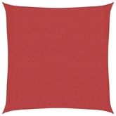 Żagiel przeciwsłoneczny, 160 g/m?, czerwony, 3,6x3,6 m, HDPE