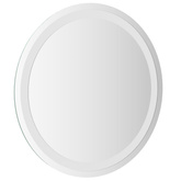 Lustro łazienkowe LED przezroczysty Ø 50 cm szkło hartowane