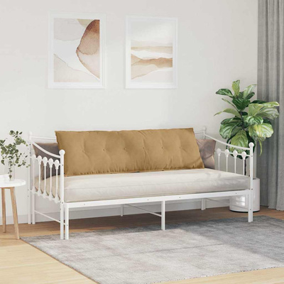Poduszka na plecy Brązowy 160 x 50 cm Tkanina sztruksowa