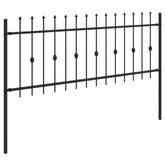 Ogrodzenie z kolcami ASTEN 200 x 130 cm Stal malowana proszkowo