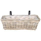 Hanging Planter Kosz 2 szt. Naturalna szarość 48 x 22 x 15 cm