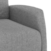 vidaXL Fotel masujący, jasnoszary, obity tkaniną model standard