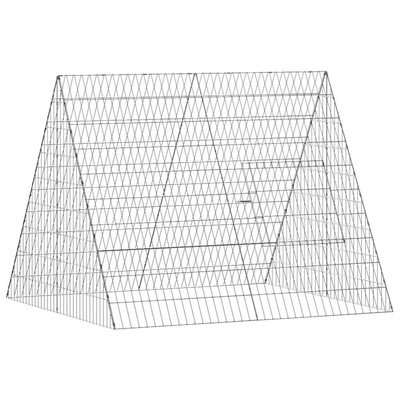 Klatka dla kur srebrny 110 x 100 x 85 cm Stal ocynkowana