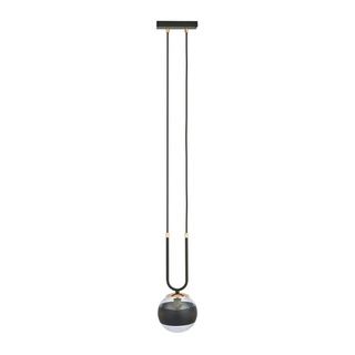 Lampa wisząca GLAM 1 BLACK/STRIPE