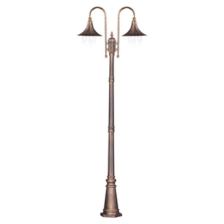 Lampa ogrodowa stojąca K-8127 CZARNY/ZŁOTY z serii BOSTON