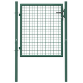Furtka ogrodzeniowa, stalowa, 100 x 75 cm, zielona