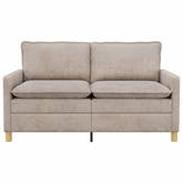 Sofa Beżowy 156 x 81 x 87,5 cm Poliester