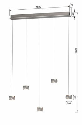 Lampa wisząca QUIBERON 7039-503