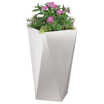 Donica 2 pcs Srebrny 40 x 40 x 75 cm Stal nierdzewna
