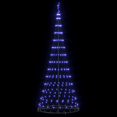 Choinka świąteczna LED z 295 diodami LED Niebieski 250 cm Metal