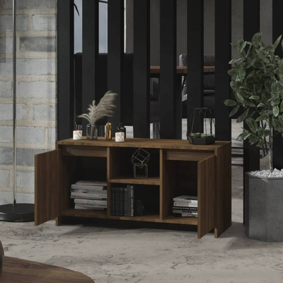 vidaXL Szafka pod TV, brązowy dąb, 102x37,5x52,5 cm