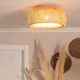 Plafon Boho z Bambusa 45cm Abruzzo Mia E27