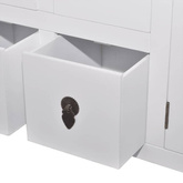 vidaXL Szafka pod TV, biała, 110x24x48 cm, materiał drewnopochodny