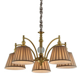 Lampa wisząca patynowa regulowan łańcuch 5x40W E14 Austin Candellux 35-13859