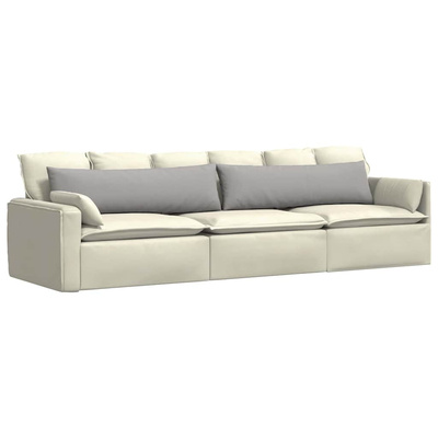 Poduszki na sofę 2 pcs Szary chmur 145 x 40 cm tkanina