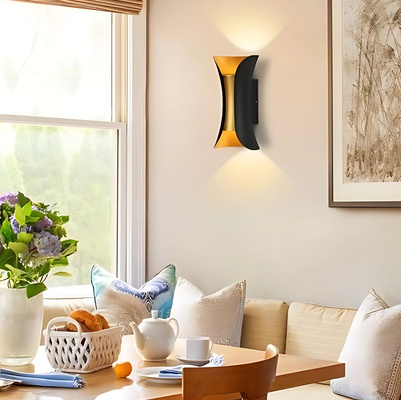 Kinkiet Abigali Black-Gold IP65 2x5W 3000K