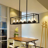 Lampa wisząca Abigali Retro Classic, czarny 6xE27