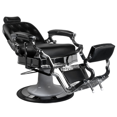 Gabbiano fotel barberski Ernesto czarny 125378