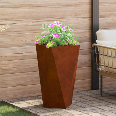 Donica 2 pcs Rdzawy 40 x 40 x 75 cm