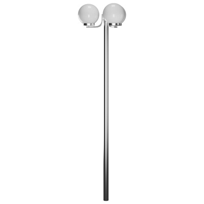 Lampa ogrodowa na słupku, 3 kule, 220 cm