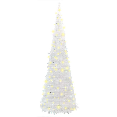 Sztuczna choinka typu pop-up, 150 LED, biała, 180 cm