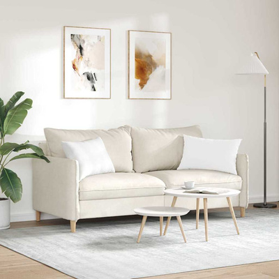 Poduszki na sofę 2 pcs Biały 60 x 40 cm tkanina