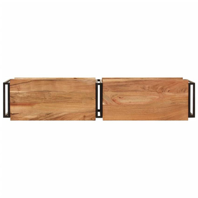 vidaXL Szafka pod TV, 140x30x40 cm, lite drewno akacjowe