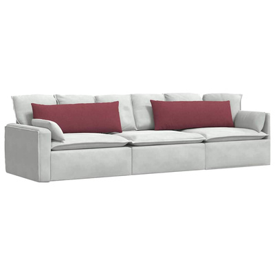 Poduszki na sofę 2 pcs Czerwone wino 120 x 40 cm tkanina