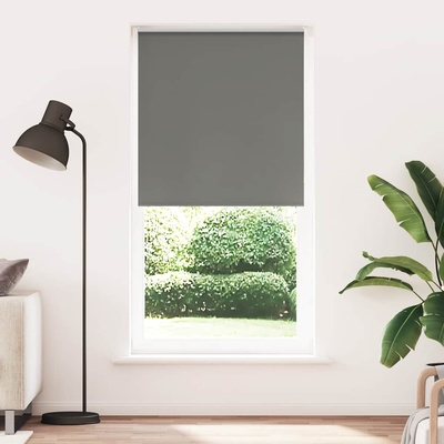 Roleta zaciemniająca szara 90x210 cm Szerokość tkaniny 85,7 cm