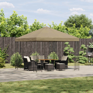 Altana 3 x 3 m Beżowy Poliester i Stal 190 gsm