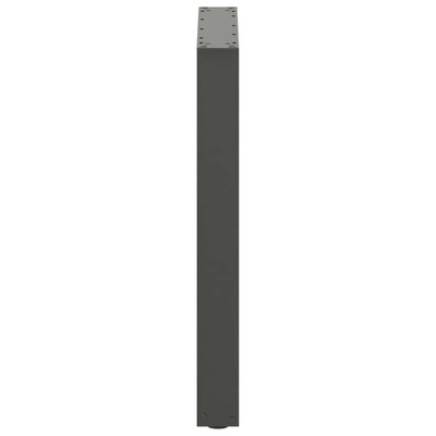 Nogi do stołu jadalnego w kształcie litery U 2 szt. Antracyt 60x(72-73) cm Stal