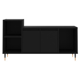 vidaXL Szafka pod TV, czarna, 100x35x55 cm, materiał drewnopochodny