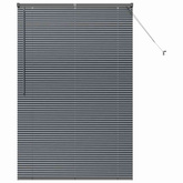 Żaluzje weneckie Ciemnoszary 175 x 110 cm Aluminium