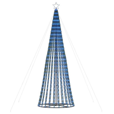 vidaXL Stożkowa choinka z lampek, 688 niebieskich LED, 300 cm
